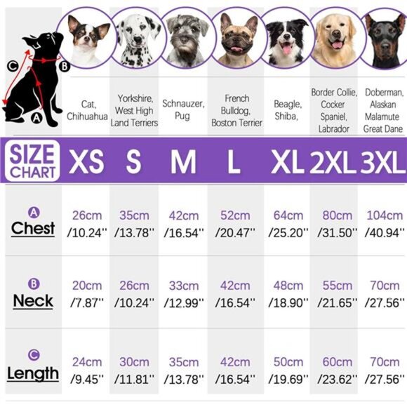 Dog Jackets Medium Dogs, Windproof & Water Resistant Winter Clothes - Picture 5 of 7